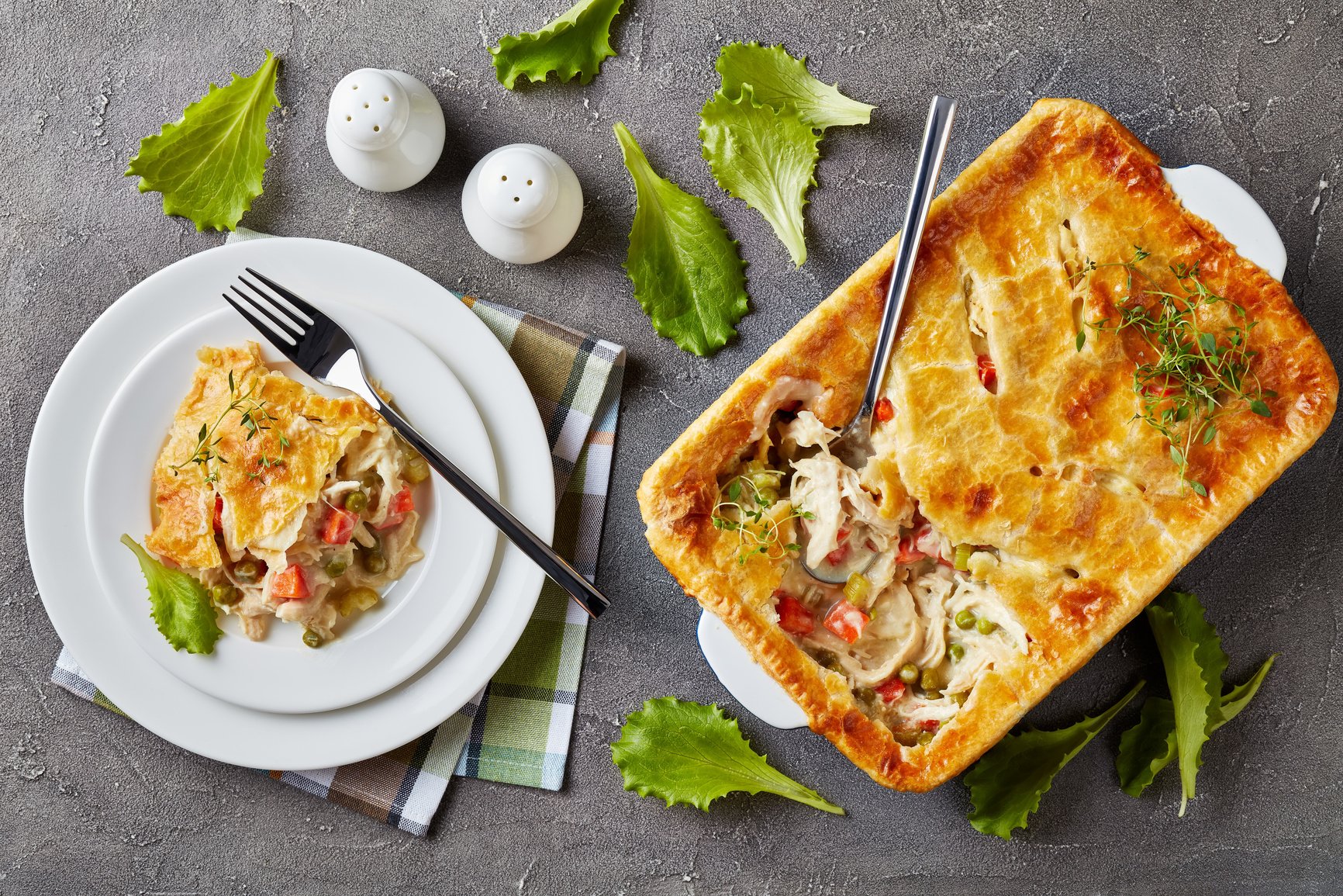 Chicken Pot Pie on a plate